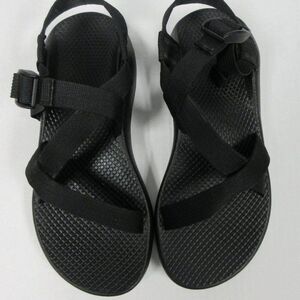 CHACO Z/Cloud Cushioned Sandal Womens Sz 12 Adjustable Durable All Black J107366